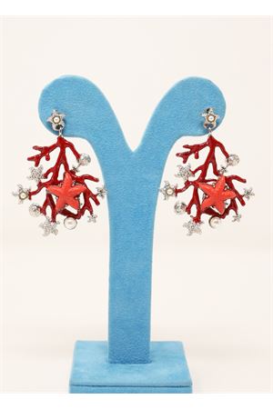 Earrings with red coral Preziosi di Capri | FMRI60ROSSO
